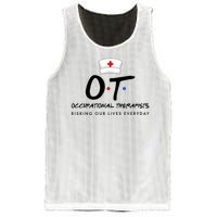 Occupational Therapists Risking Our Lives Everyday Mesh Reversible Basketball Jersey Tank