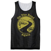 On The Road Again Vacation Camping Road Trip Mesh Reversible Basketball Jersey Tank