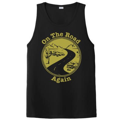 On The Road Again Vacation Camping Road Trip PosiCharge Competitor Tank