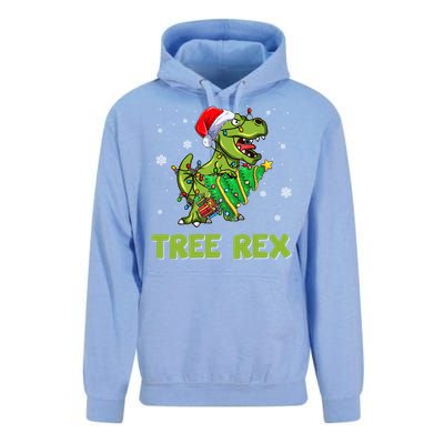 Ojzm Tree Rex Dinosaur Christmas Pajama Merry Xmas Gift Unisex Surf Hoodie