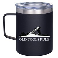 OLD TOOLS RULE HAND PLANE WOODWORKING MAN CAVE 12oz Stainless Steel Coffee Mug