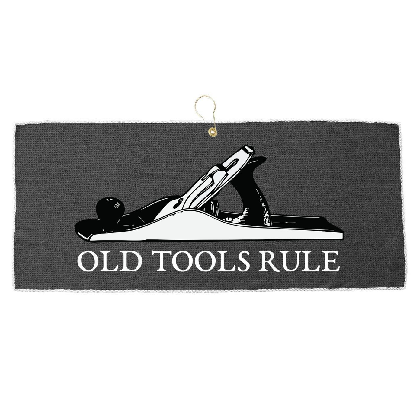 OLD TOOLS RULE HAND PLANE WOODWORKING MAN CAVE Large Microfiber Waffle Golf Towel
