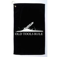 OLD TOOLS RULE HAND PLANE WOODWORKING MAN CAVE Golf Towel