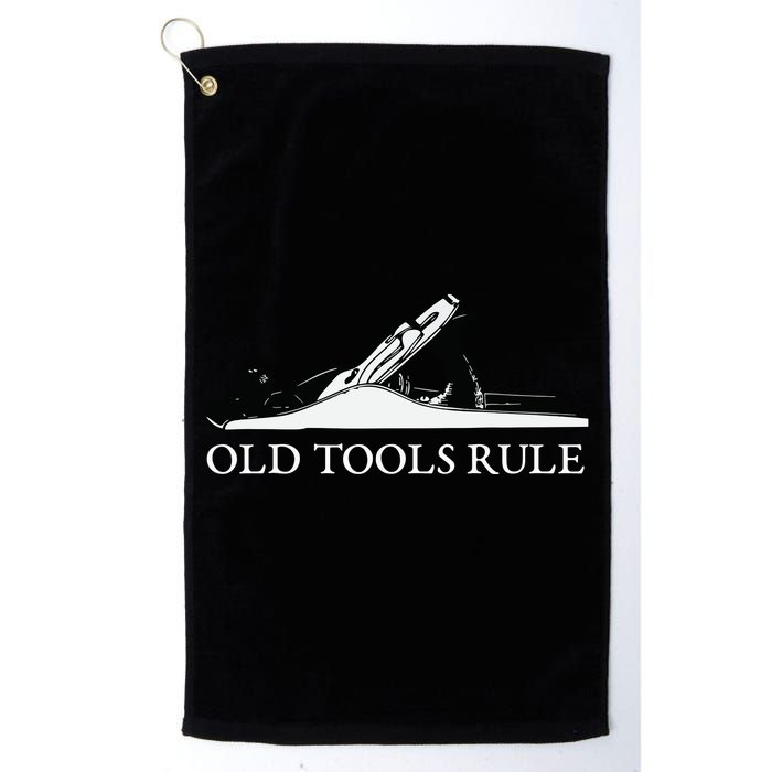OLD TOOLS RULE HAND PLANE WOODWORKING MAN CAVE Golf Towel