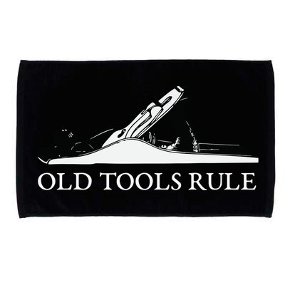 OLD TOOLS RULE HAND PLANE WOODWORKING MAN CAVE Microfiber Hand Towel