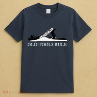 OLD TOOLS RULE HAND PLANE WOODWORKING MAN CAVE T-Shirt
