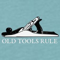 OLD TOOLS RULE HAND PLANE WOODWORKING MAN CAVE Sueded Cloud Jersey T-Shirt
