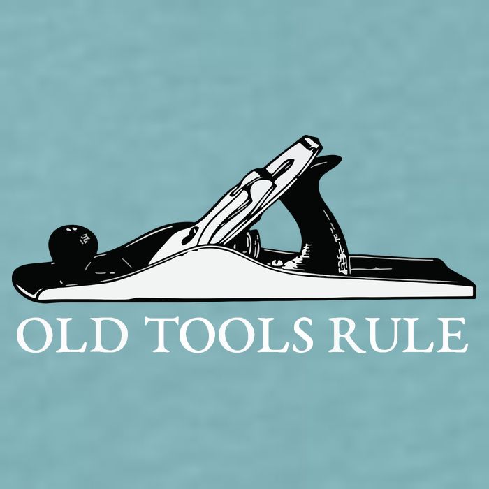 OLD TOOLS RULE HAND PLANE WOODWORKING MAN CAVE Sueded Cloud Jersey T-Shirt