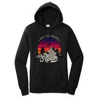 On The Road Again Vintage Wilderness Adventure Women's Pullover Hoodie