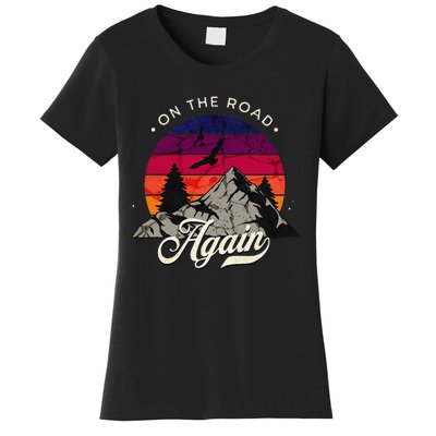 On The Road Again Vintage Wilderness Adventure Women's T-Shirt