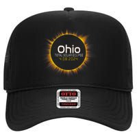 Ohio Total Solar Eclipse April 8 2024 High Crown Mesh Back Trucker Hat