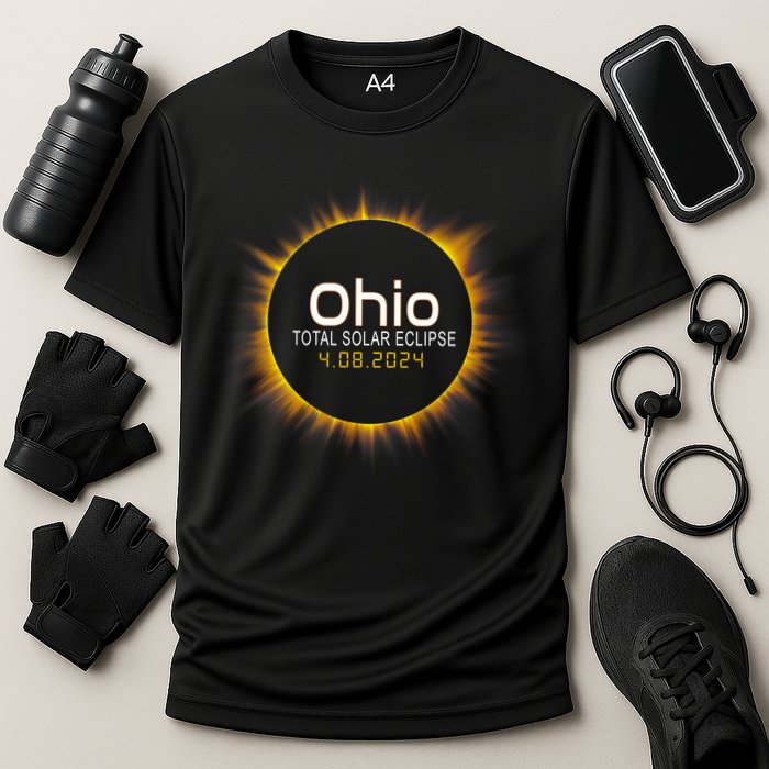 Ohio Total Solar Eclipse April 8 2024 Performance Shirt