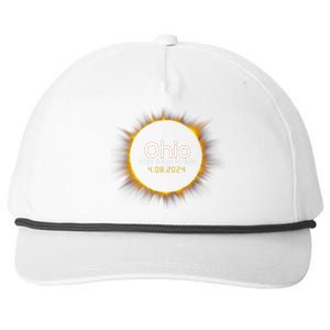 Ohio Total Solar Eclipse April 8 2024 Snapback Five-Panel Rope Hat