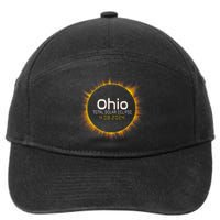 Ohio Total Solar Eclipse April 8 2024 7-Panel Snapback Hat