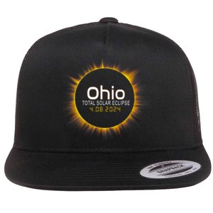 Ohio Total Solar Eclipse April 8 2024 Flat Bill Trucker Hat