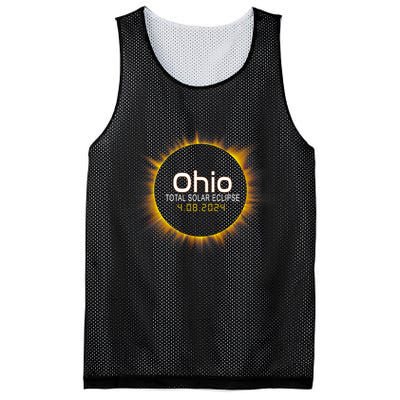 Ohio Total Solar Eclipse April 8 2024 Mesh Reversible Basketball Jersey Tank