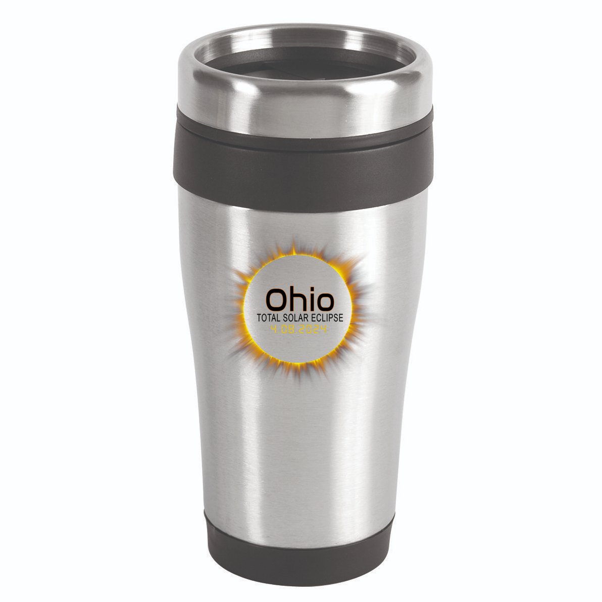 Ohio Total Solar Eclipse April 8 2024 16oz Travel Tumbler