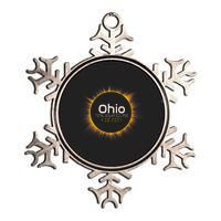 Ohio Total Solar Eclipse April 8 2024 Metallic Star Ornament