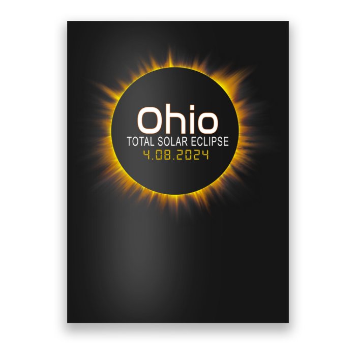 Ohio Total Solar Eclipse April 8 2024 Poster