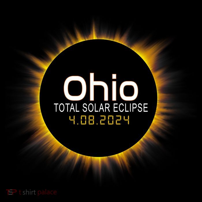 Ohio Total Solar Eclipse April 8 2024 Baby Bodysuit