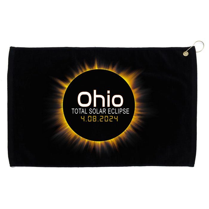 Ohio Total Solar Eclipse April 8 2024 Grommeted Golf Towel