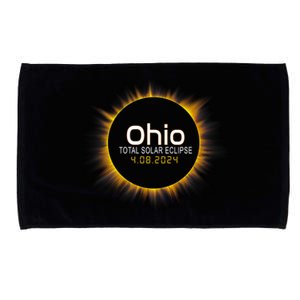 Ohio Total Solar Eclipse April 8 2024 Microfiber Hand Towel