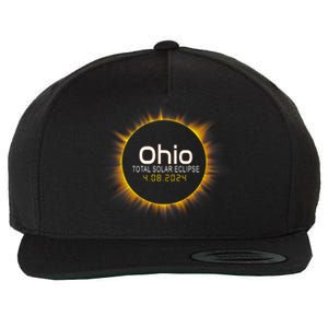 Ohio Total Solar Eclipse April 8 2024 Wool Snapback Cap