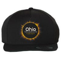 Ohio Total Solar Eclipse April 8 2024 Wool Snapback Cap