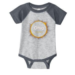 Ohio Total Solar Eclipse April 8 2024 Infant Baby Jersey Bodysuit