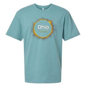 Ohio Total Solar Eclipse April 8 2024 Sueded Cloud Jersey T-Shirt