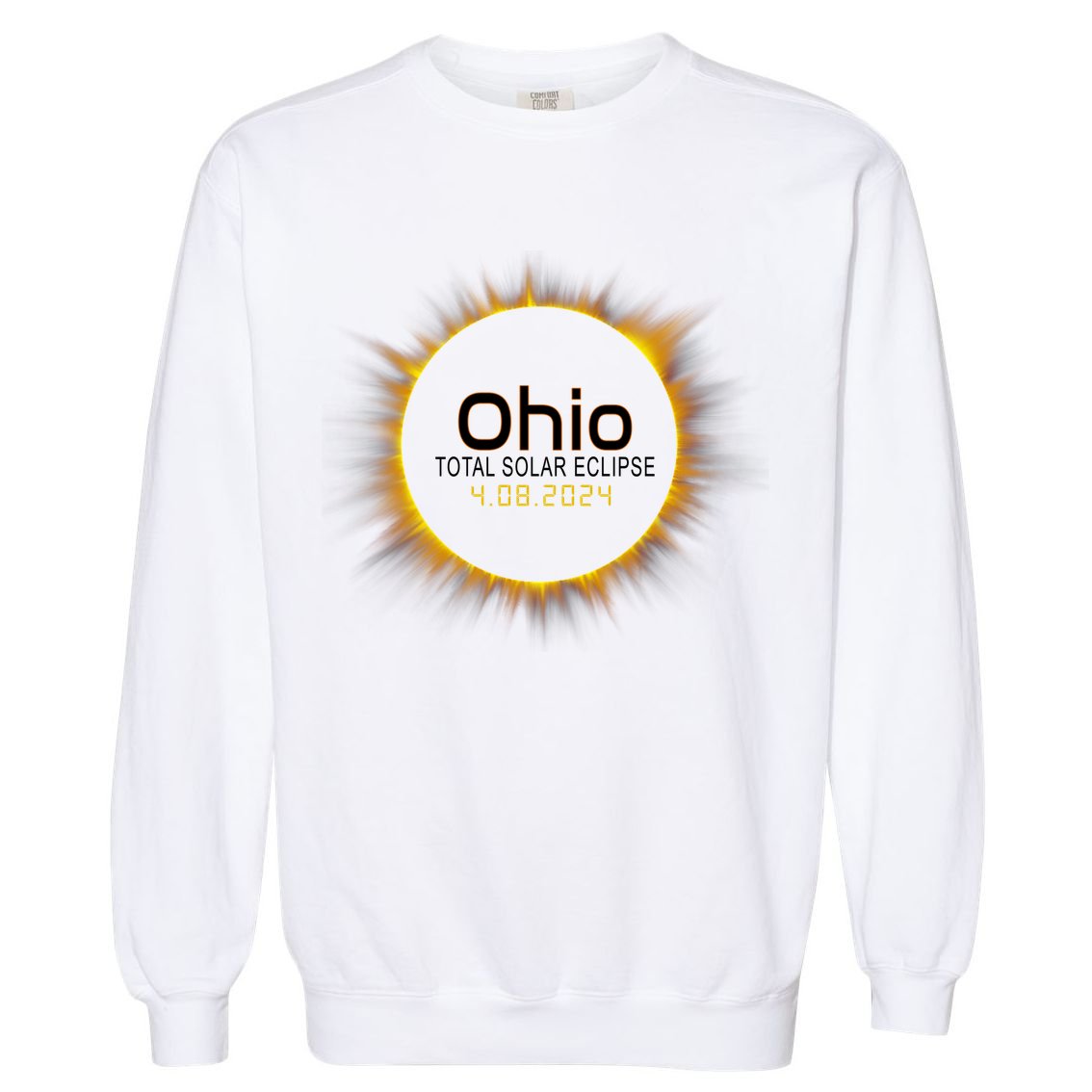 Ohio Total Solar Eclipse April 8 2024 Garment-Dyed Sweatshirt