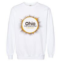 Ohio Total Solar Eclipse April 8 2024 Garment-Dyed Sweatshirt