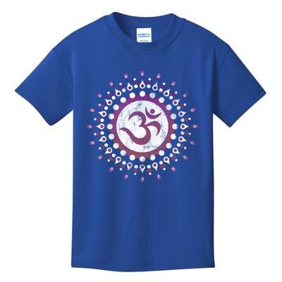 Om Tra Sun Symbol Dala Flower Yoga Namaste Love Funny Gift Kids T-Shirt