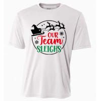 Our Team Sleighs Christmas Family Pajama Xmas Holiday Cooling Performance Crew T-Shirt