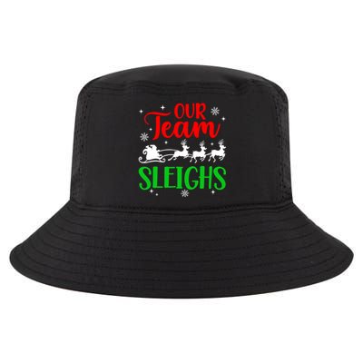 Our Team Sleighs Christmas Family Pajama Xmas Holiday Cool Comfort Performance Bucket Hat