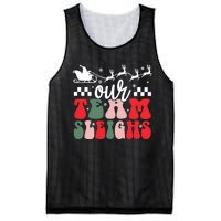 Our Team Sleighs Christmas Family Pajama Xmas Holiday Mesh Reversible Basketball Jersey Tank