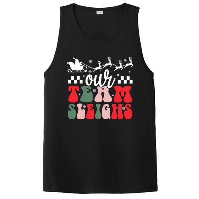 Our Team Sleighs Christmas Family Pajama Xmas Holiday PosiCharge Competitor Tank