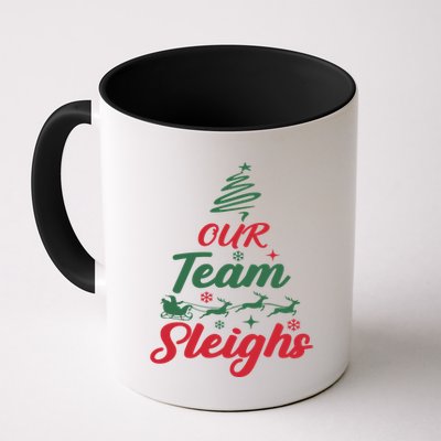 Our Team Sleighs Christmas Family Pajama Xmas Holiday Mug