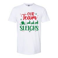 Our Team Sleighs Christmas Santa Reindeers Office Staff Softstyle CVC T-Shirt