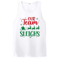 Our Team Sleighs Christmas Santa Reindeers Office Staff PosiCharge Competitor Tank