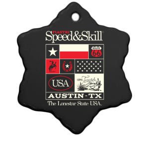 Op81 Texas Speed & Skill 2024 Ceramic Star Ornament