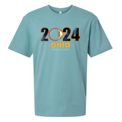 Ohio Total Solar Eclipse 2024 Sueded Cloud Jersey T-Shirt