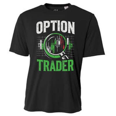 Option Trader Stock Exchange Traders Stocks Trading Cooling Performance Crew T-Shirt