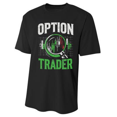 Option Trader Stock Exchange Traders Stocks Trading Performance Sprint T-Shirt