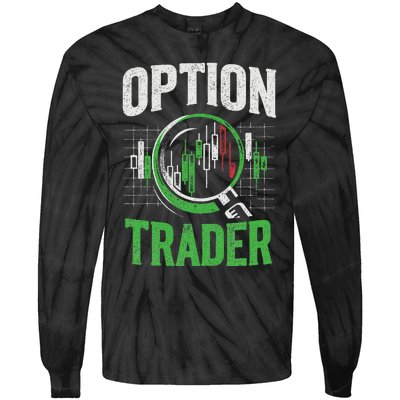 Option Trader Stock Exchange Traders Stocks Trading Tie-Dye Long Sleeve Shirt