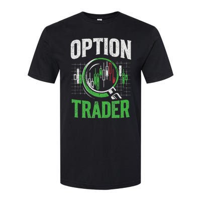 Option Trader Stock Exchange Traders Stocks Trading Softstyle® CVC T-Shirt