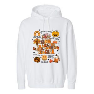 One Thankful Special Education Teacher Thanksgiving Fall Garment-Dyed Fleece Hoodie