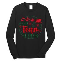 Our Team Sleighs Reindeer Santa Claus Christmas Office Staff Long Sleeve Shirt