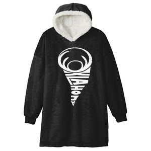 Oklahoma Tornado Storm Chaser Meteorologist Word Art Hooded Wearable Blanket