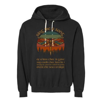 Outlander Theme Sing Me A Song Dragonfly Garment-Dyed Fleece Hoodie